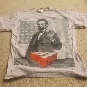 Abraham Lincoln playing beer pong shirt